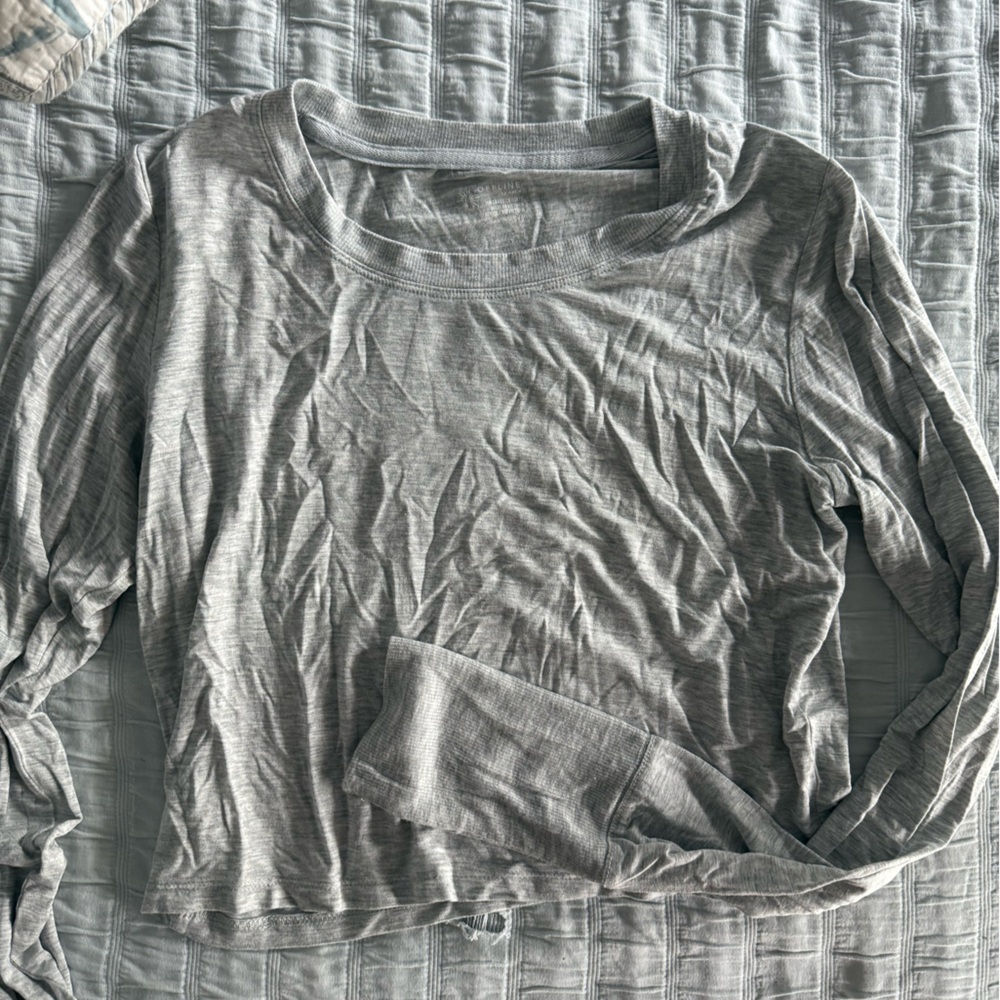 Aerie Women's Gray Long Sleeve Tee